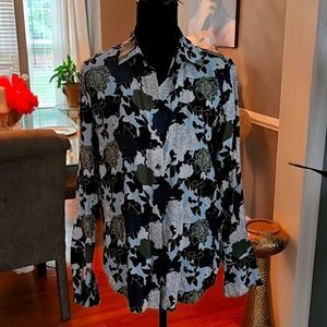 Equipment floral button up sz xs